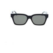 Retrosuperfuture Fyrkantiga solglasögon med guldaccenter Black, Unisex
