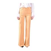 Dondup Stiliga Straight Jeans Uppgradering Samling Orange, Dam