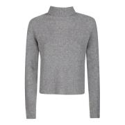 Fabiana Filippi Turtleneck Sweater - Turtleneck Tröja Gray, Dam