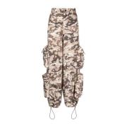 Amiri Brun Camouflage Cargo Byxor Brown, Dam