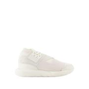 Y-3 Off-White Läder Qasa Sneakers White, Dam