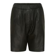 Btfcph Läder Shorts 100152 Svart Multicolor, Dam