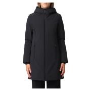 Woolrich Svart Lätt Firth Parka Black, Dam