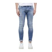 Dondup Stiliga Slim-Fit Jeans Uppgradering Blue, Herr
