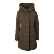 Woolrich Grön Puffy Parka Green, Dam