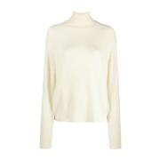 Forte Forte Vanilla Cashmere Turtle Neck Sweater Beige, Dam