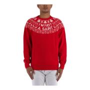 MC2 Saint Barth Heron Reindeer Sweater Red, Herr