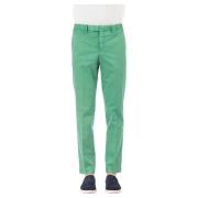 PT Torino Grön Twill Stretch Byxor Green, Herr