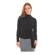 Pennyblack Räfflad Turtleneck Tröja Black, Dam