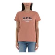 A.p.c. T-Shirts Orange, Dam