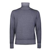 Drumohr Tasting turtleneck Gray, Herr