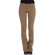 Costume National Beige Straight Leg Jeans för Kvinnor Beige, Dam