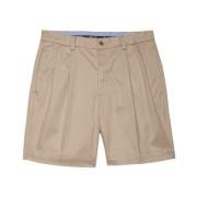 Brooks Brothers Stretch Short Pleat Front Beige, Herr