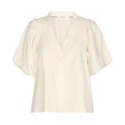 Co'Couture CallumCC Pintuck Top Beige, Dam