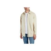 Ami Paris Vanilla Gabardine Overshirt Beige, Herr