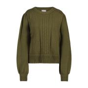 Jane Lushka Mysig Grön Elle Pullover Green, Dam