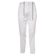 Kiton Dragsko Byxor White, Herr