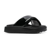 Gia Borghini Sliders Black, Dam