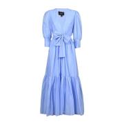 Lavi Midi Dresses Blue, Dam