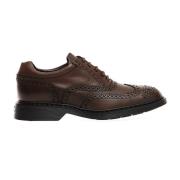 Hogan Bruna Läder Brogueskor - Storlek 39 Brown, Herr