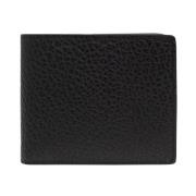 Maison Margiela Kornigt Läder Bifold Pl?nbok Black, Unisex