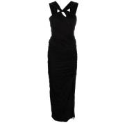 Federica Tosi Midi Dresses Black, Dam