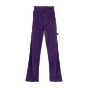Darkpark Straight Trousers Purple, Herr
