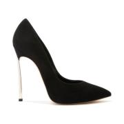 Casadei Lyxiga Svarta Mockahälar Black, Dam