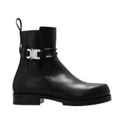 1017 Alyx 9SM Svarta ankelboots med berg-och-dalbana spänne Black, Dam