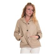 Max Mara Weekend Quiltad Weekendjacka Beige, Dam