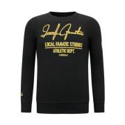 Local Fanatic Sweatshirt Athletic Dept - 11-6518Zg Black, Herr