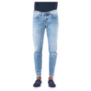 Eleventy Italienska Denim Jeans Blue, Herr