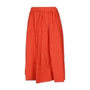 Apuntob Midi Skirts Red, Dam