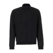Marcelo Burlon Svart polyesterblandad sweatshirt Black, Herr