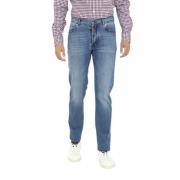 Kiton Slim-fit Denim Jeans Blue, Herr