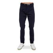 Eleventy Straight Trousers Blue, Herr