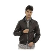 The Jack Leathers Läderjacka Brown, Herr