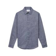 Portuguese Flannel Casual Shirts Blue, Herr