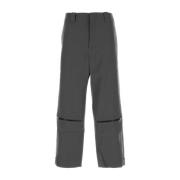 Oamc Straight Trousers Gray, Herr