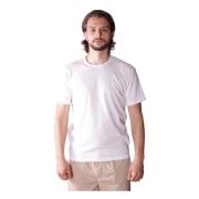 Mauro Grifoni Bomullslinne linnet t-Skjorta skärande skärning White, H...