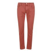 Jacob Cohën Slim Gabardine Bomulls Jeans Brown, Herr