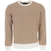 Drumohr Round-neck Knitwear Beige, Herr