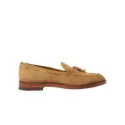 Scarosso William Loafers - Klassisk Tassel Loafer i Ljusbrun Beige, He...