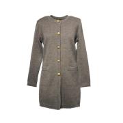 Noor of Sweden Audrey Knitted wool coat Brown, Dam