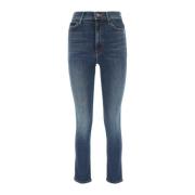 Mother Stretch Jeans Jeans Blue, Dam