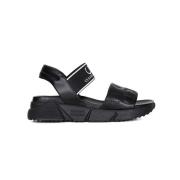 Casadei Platta Sandaler för Kvinnor Black, Dam