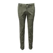 Incotex Elastiska slacks byxor Green, Herr