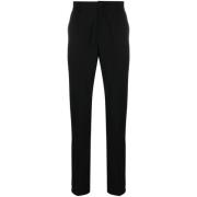 Dondup Svarta Slim-Fit Skräddarsydda Byxor Black, Herr