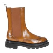 Santoni Chelsea Boots Brown, Dam