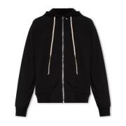 Rick Owens Zip Up Hoodie Black, Herr